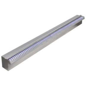 Fântână Piscină Dreptunghiulară LED 90 cm Oțel Inoxidabil 2