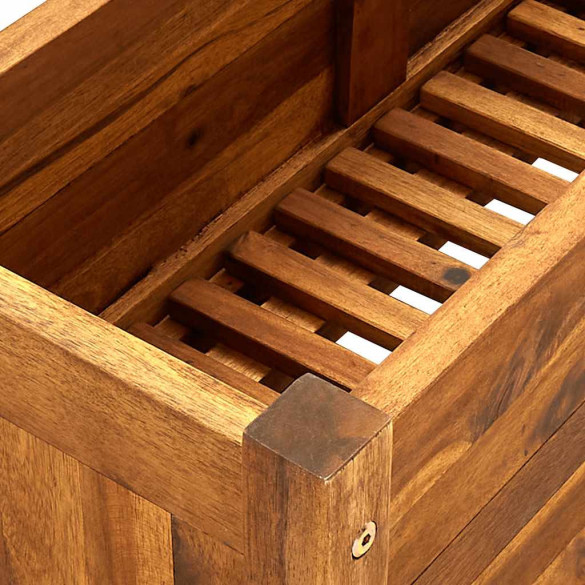 Strat Înălțat Grădină Lemn Acacia Natural | Livrare Gratuită