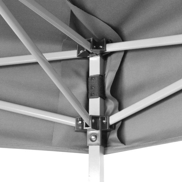 Marchiză Hexagonală Pliabilă Gri - Cort exterior rezistent