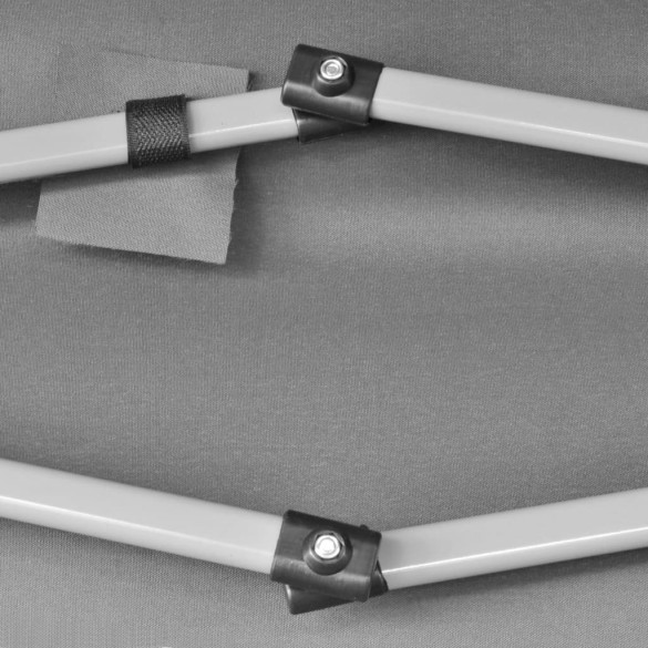 Marchiză Hexagonală Pliabilă Gri - Cort exterior rezistent