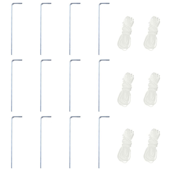 Marchiză Hexagonală Pliabilă 6 Pereți - Alb Crem - 3,6x3,1m