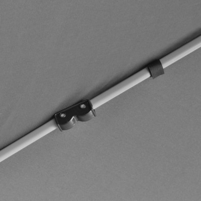 Marchiză Hexagonală Pliabilă cu Pereți Laterali - Gri