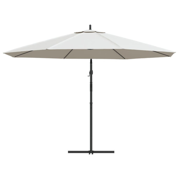 Umbrelă de Grădină în Consolă 3.5m - Alb Nisipiu | Livrare Gratuită Umbrelă de Grădină în Consolă 3.5m - Alb Nisipiu | Livrare Gratuită