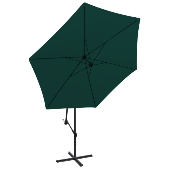 Umbrelă de Grădină în Consolă Verde 3m | Livrare Gratuită