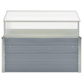 Seră din Oțel Galvanizat - 100x100x85 cm - Gri 2