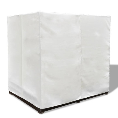 Pat Șezlong Exterior cu Perdele - Maro Poliratan | Livrare Gratuită