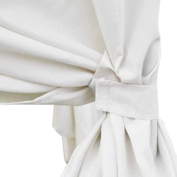 Pat Șezlong Exterior cu Perdele - Maro Poliratan | Livrare Gratuită