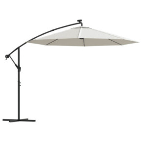 Umbrelă Soare Suspendedă cu Iluminare LED | 300 cm 2