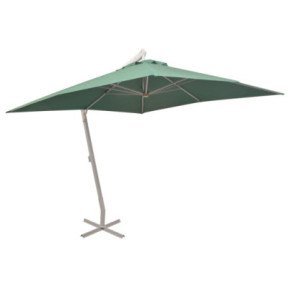 Umbrelă suspendată grădină - Aluminiu - 300x300 cm - Verde 2