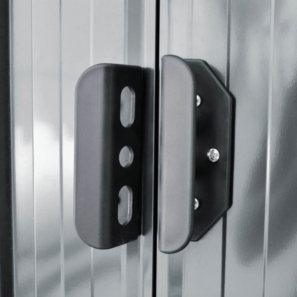 Șopron Metalic Gri | Depozitare Grădină | Livrare Gratuită