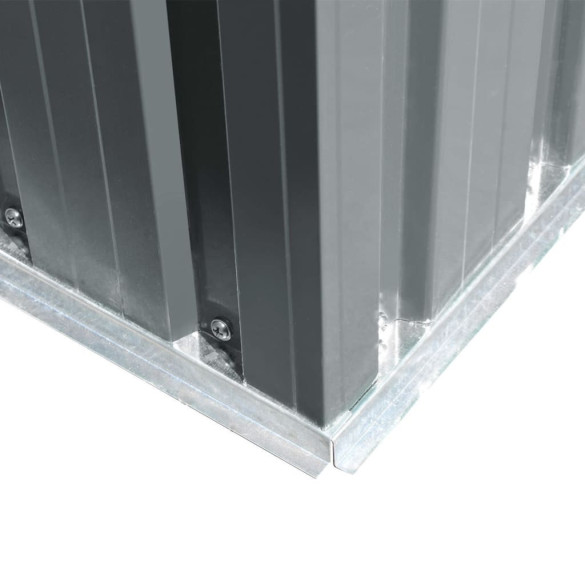 Șopron Metalic Gri | Depozitare Grădină | Livrare Gratuită