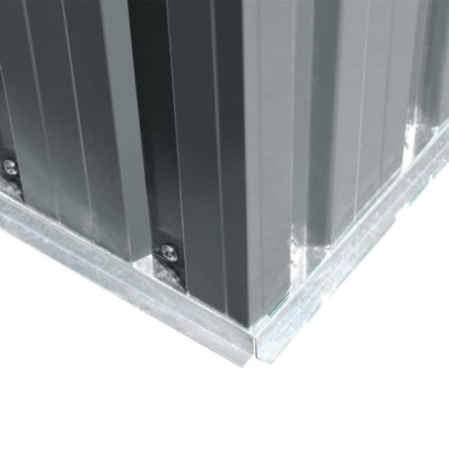 Șopron Metalic Gri | Depozitare Grădină | Livrare Gratuită