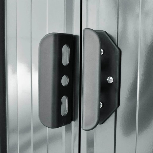 Șopron Metalic Grădină 204x132x186 cm - Gri | Livrare Gratuită