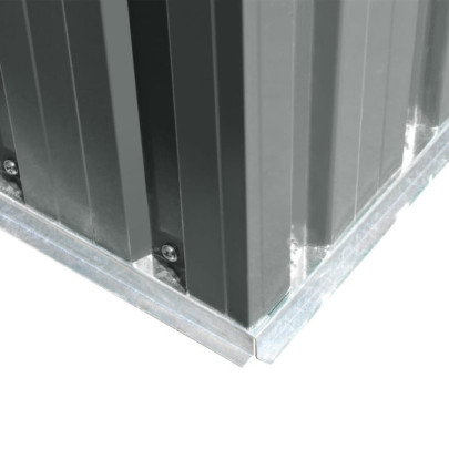 Șopron Metalic Grădină 204x132x186 cm - Gri | Livrare Gratuită