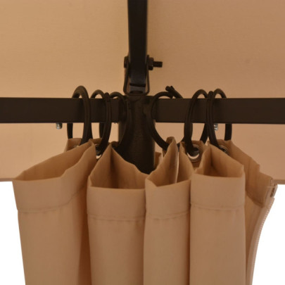 Pavilion Hexagonal cu Perdele - Marchiză Grădină Rezistentă