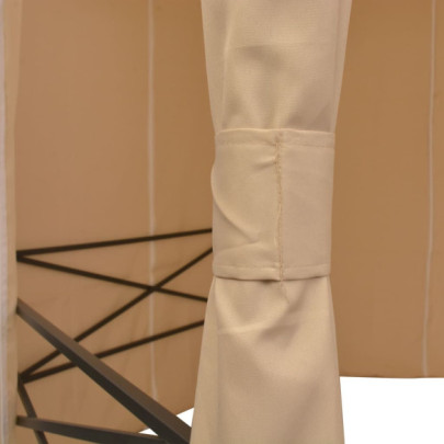 Pavilion Hexagonal cu Perdele - Marchiză Grădină Rezistentă