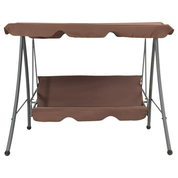 Balansoar Exterior cu Copertină Reglabilă - Cafeniu