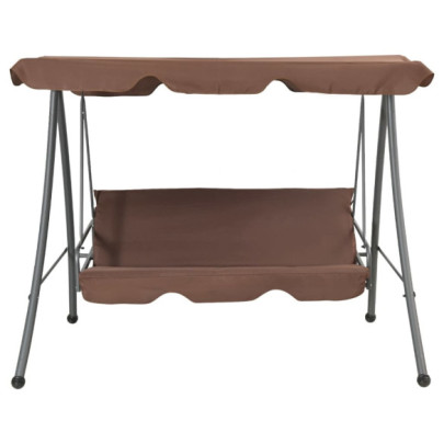 Balansoar Exterior cu Copertină Reglabilă - Cafeniu