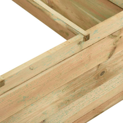 Strat Înălțat Grădină Lemn Pin - Cultivă Ușor Legume