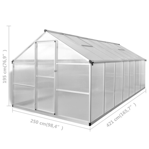 Seră Gradină 10,53 m² - Aluminiu și Policarbonat | Livrare Gratuită Seră Gradină 10,53 m² - Aluminiu și Policarbonat | Livrare Gratuită