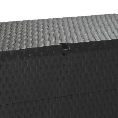 Cutie Depozitare Grădină Antracit 420L Ratan PP