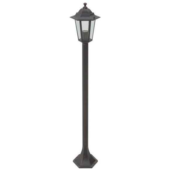 Stâlpi Iluminare Grădină Bronz - 6 bucăți - 110 cm - Aluminiu