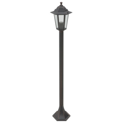 Stâlpi Iluminare Grădină Bronz - 6 bucăți - 110 cm - Aluminiu