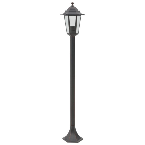 Stâlpi Iluminare Grădină Bronz - 6 bucăți - 110 cm - Aluminiu