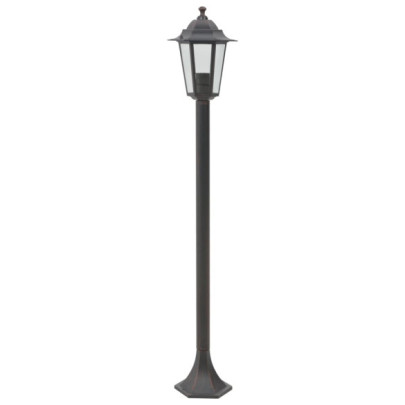 Stâlpi Iluminare Grădină Bronz - 6 bucăți - 110 cm - Aluminiu