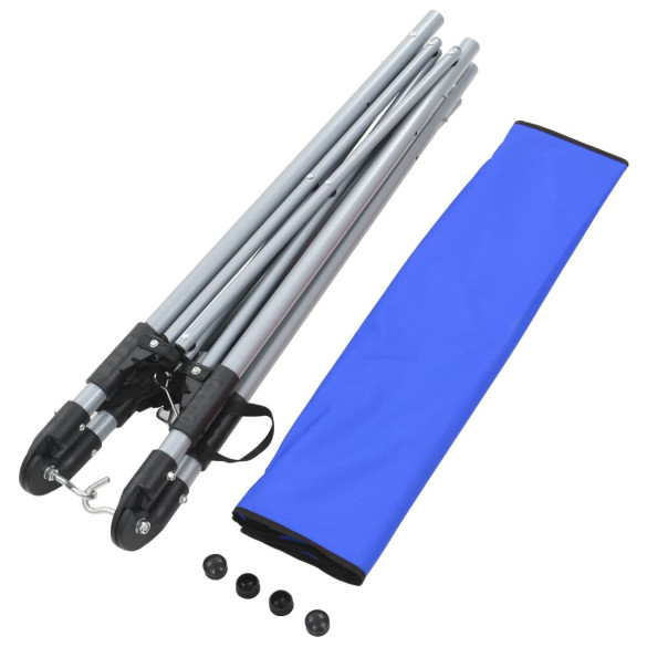 Hamac Pliabil Albastru cu Suport - Livrare Gratuită