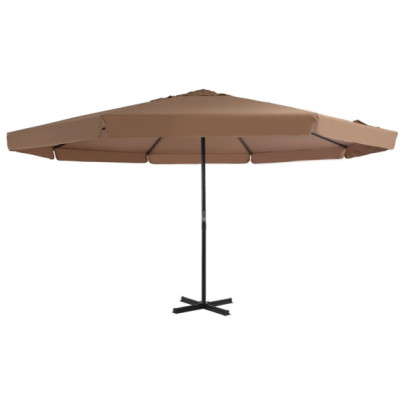Umbrelă Soare Exterior 500 cm Gri Taupe - Livrare Gratuită