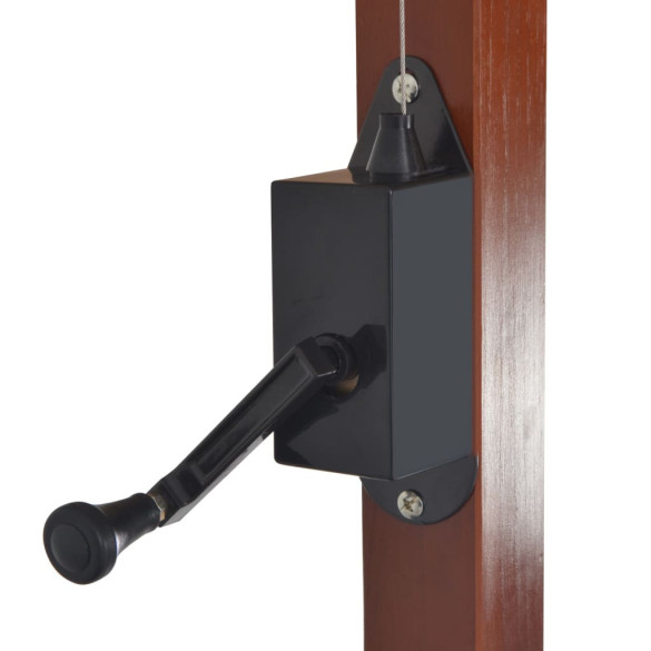 Umbrelă Grădină Lemn Taupe 400x300 cm | Livrare Gratuită