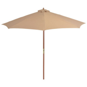 Umbrelă Soare Exterior 300 cm - Gri Taupe | Livrare Gratuită 2