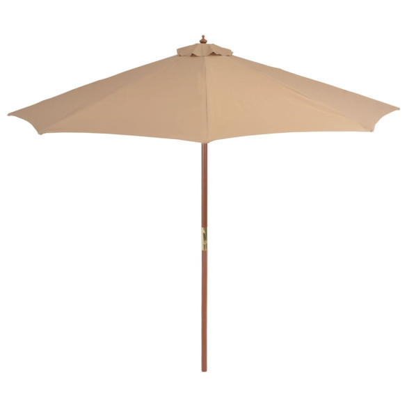 Umbrelă Soare Exterior 300 cm - Gri Taupe | Livrare Gratuită