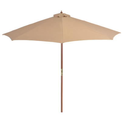 Umbrelă Soare Exterior 300 cm - Gri Taupe | Livrare Gratuită