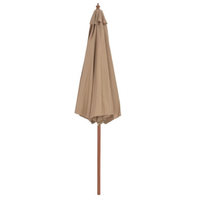 Umbrelă Soare Exterior 300 cm - Gri Taupe | Livrare Gratuită