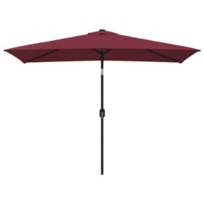 Umbrelă de soare exterior cu stâlp metalic - Roșu bordo 2