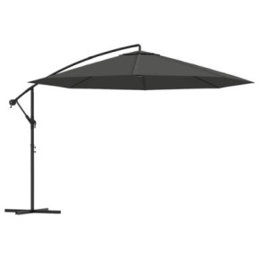 Umbrelă în Consolă Antracit 350 cm - Protecție UV Superioară 2