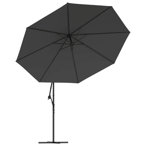 Umbrelă în Consolă Antracit 350 cm - Protecție UV Superioară