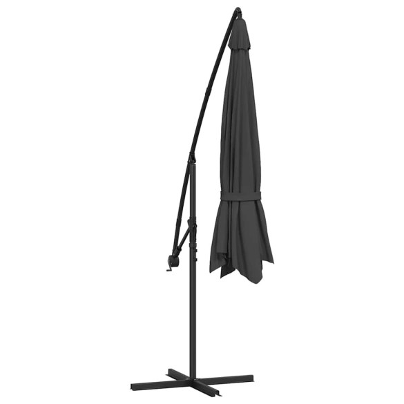 Umbrelă în Consolă Antracit 350 cm - Protecție UV Superioară
