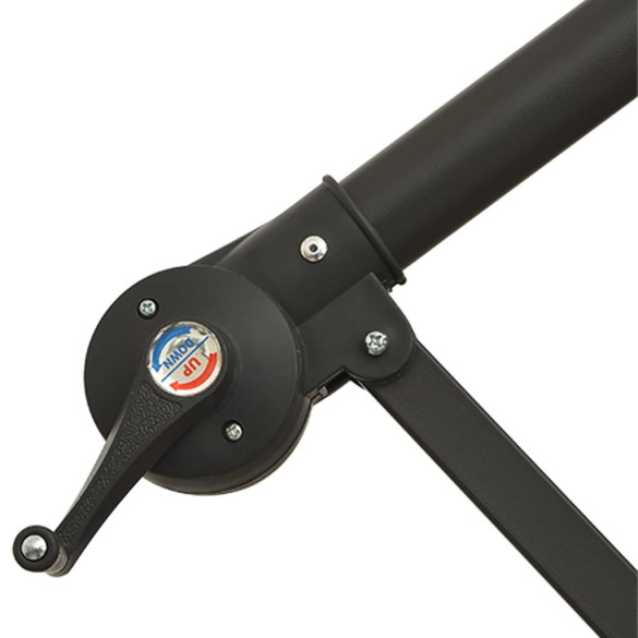 Umbrelă în Consolă cu LED Solar - Antracit - 350 cm | Livrare Gratuită