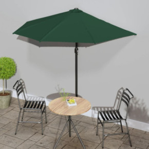 Umbrelă de Balcon Verde cu Tijă Aluminiu | Protecție UV