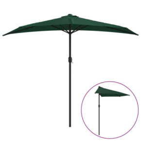 Umbrelă de Balcon Verde cu Tijă Aluminiu | Protecție UV 2