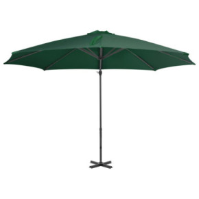Umbrelă Consolă Aluminiu Verde 300 cm | Livrare Gratuită 2