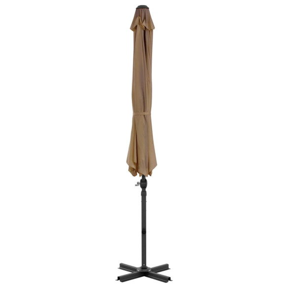 Umbrelă Consolă Grădină Aluminiu 300 cm - Gri Taupe