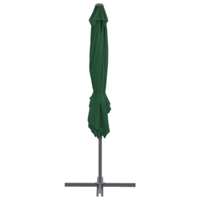 Umbrelă Grădină Consolă Oțel Verde 250x250 cm