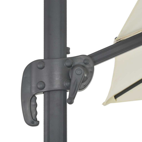 Umbrelă în consolă din aluminiu - 300x300 cm - Nisipiu
