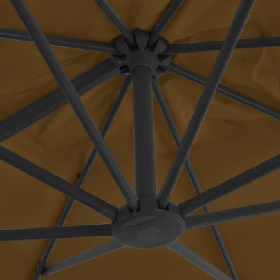 Umbrelă suspendată 300x300cm cu rotire 360° - Livrare gratuită