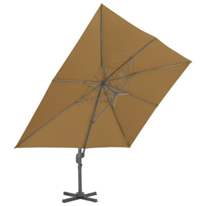 Umbrelă suspendată cu rotire 360° - Protecție UV | Livrare gratuită