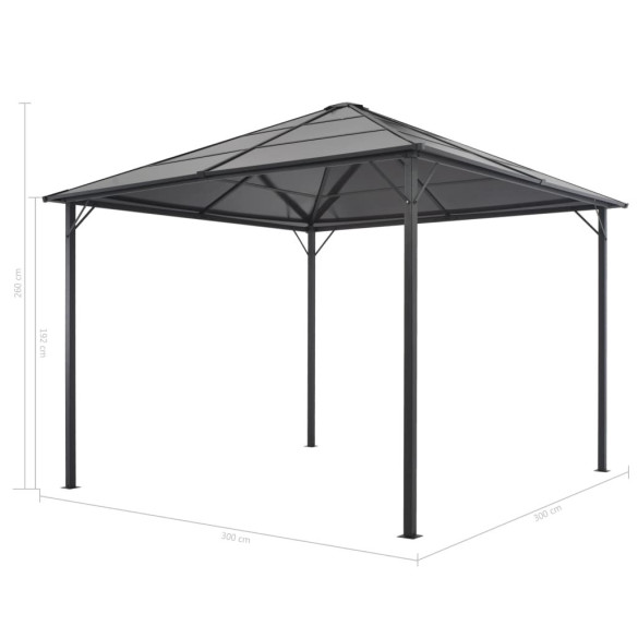 Pavilion 3x3m Negru cu Perdele - Aluminiu | Livrare Gratuită Pavilion 3x3m Negru cu Perdele - Aluminiu | Livrare Gratuită